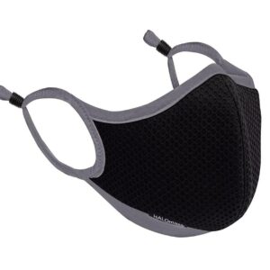 Black Mesh Mask With Gray Trim with HALO Nanofilter™ Technology