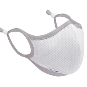 White Mesh Mask With Gray Trim and HALO Nanofilter™ Technology